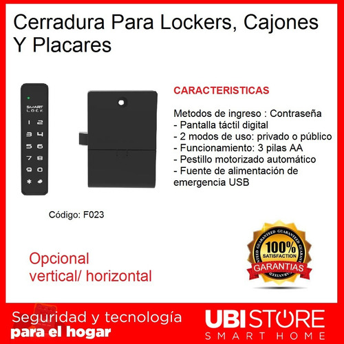 Cerradura Para Lockers, Cajones Y Placares
