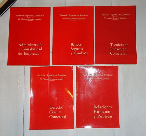 5 Libros Derecho Comercial Asociación Arg. De Secretarias