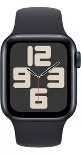 Apple Watch SE GPS + Celular (2da Gen) • Caja de aluminio color medianoche de 44 mm • Correa deportiva color medianoche - S/M