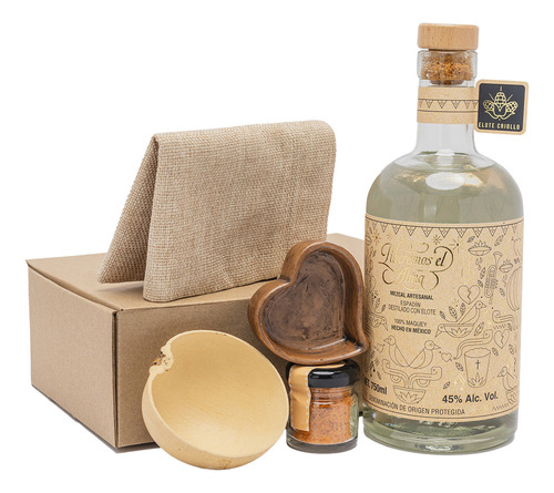 Kit Mezcal Liberemos Destilado Con Elote + Jicara + Sal