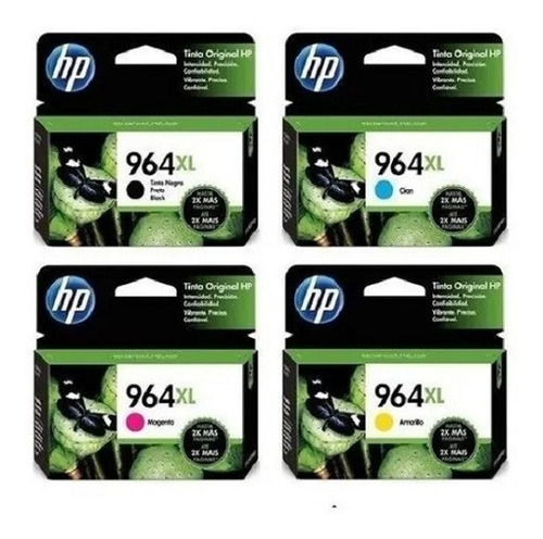 Kit Cartuchos Hp 964xl Preto E Coloridos Originais