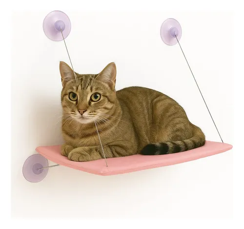 Cama Flotante Gato Hamaca Para Ventana Para Mascota Gato