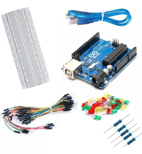 Imagen 1 de 6 de Kit Arduino Uno Semaforo De Leds Principiantes Candy-ho