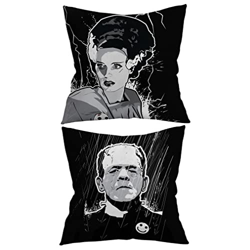 Funda De Almohada Parejas Frankenstein, Juego De 2, Dec...