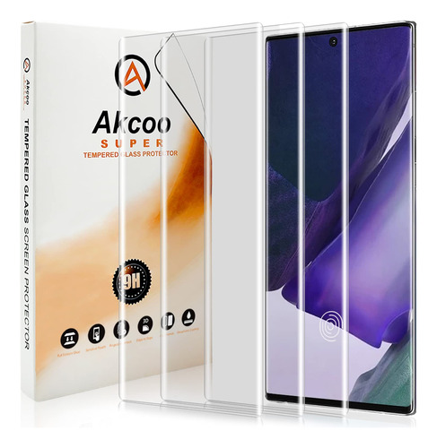 Akcoo 3 Protector Pantalla Para Galaxy Note 20 Ultra Vidrio