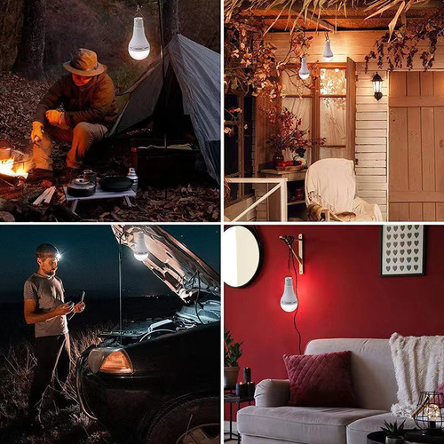 Luces De Emergencia Recargables Solares Para Acampar Al Aire