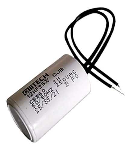 Capacitor Partida 12uf 250v 2 Fios  Motor Portão Eletrônico