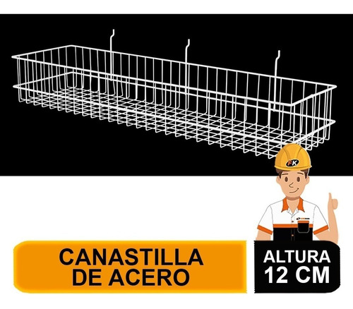 Canastilla De Acero, 81 X 12 X 22 Cm Truper  50253