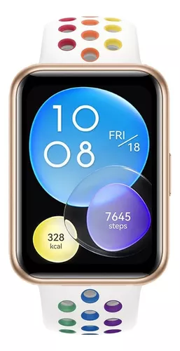 Correa Transpirable Rainbow Compatible Huawei Watch Fit 2