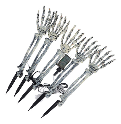 Estacas Led 5 En 1 De Plástico Skeleton Arm