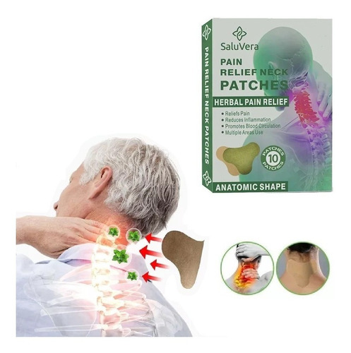 Parche Para El Dolor Cervical Vértebra Y Cuello 10 Parches