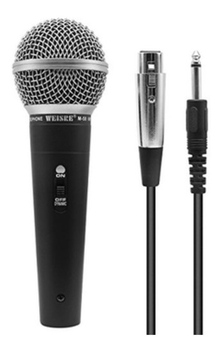 Microfono Profesional Dinamico Alambrico Adaptador 2.5mm 