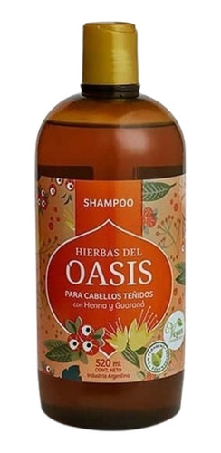 Shampoo Hierbas Del Oasis Para Cabellos Teñidos 520ml