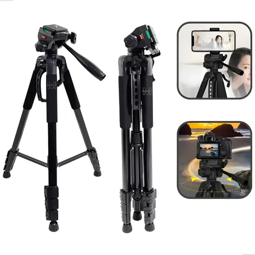 Tripé Profissional Meeky 1,40m Para Celular E Câmera Dslr Cabeça ...