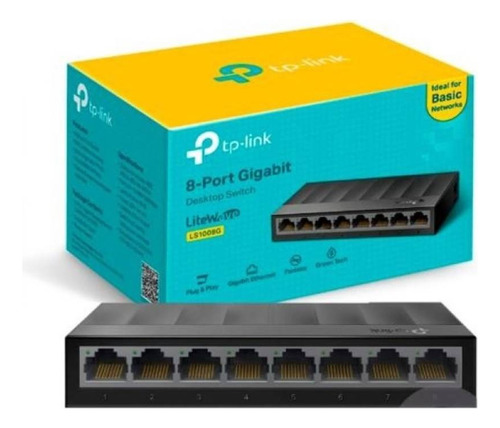 Switch Gigabit 8 Puertos Ethernet De Red Rj45 Tp-link Lite