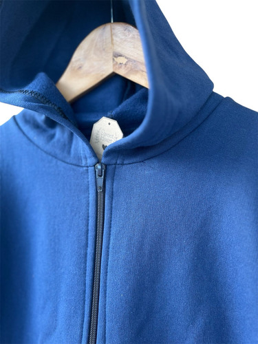 Campera Frisa Jogging Azul Escolar Uniforme Colegio Buzo Azul 10