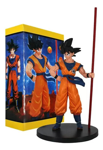 Figura De Acción Modelo Goku Con Báculo Modelo Clasico