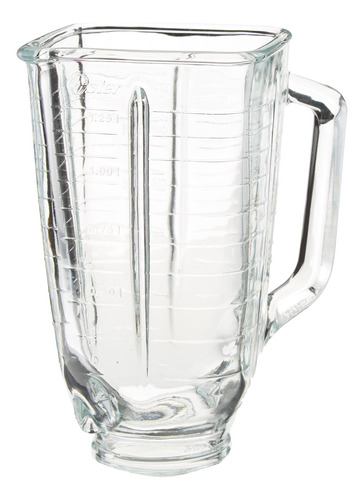 Jarra De Licuadora De Vidrio 5 Tazas Transparente Cuadrada