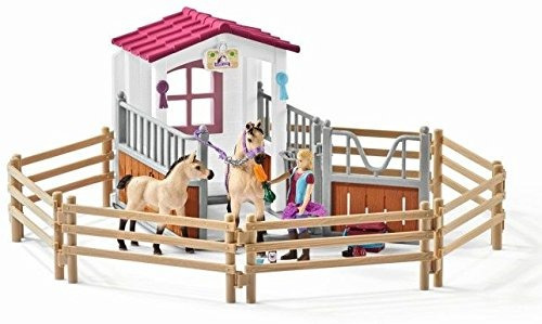 Puesto Schleich Horse Club Con Arábiga Figura Horses & Groom