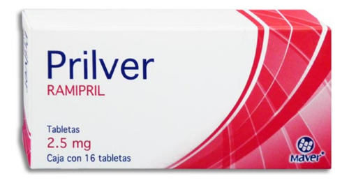 Ramipril 2.5 Mg Prilver Caja 16 Tabletas Maver Laboratorios