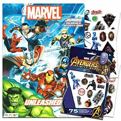 Marvel Avengers Para Colorear Y Libro De Actividades Con Tat