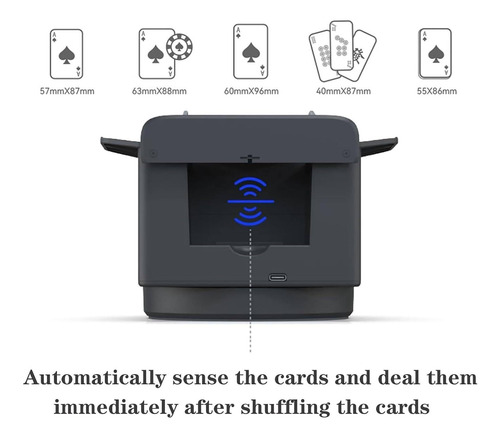 Distribuidor De Cartas Automático Giratorio 360° Con 4 Botón