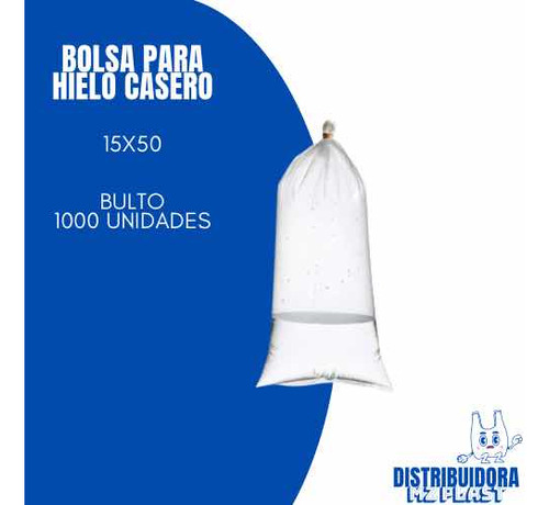 Bolsa Para Hielo Casero 15x50