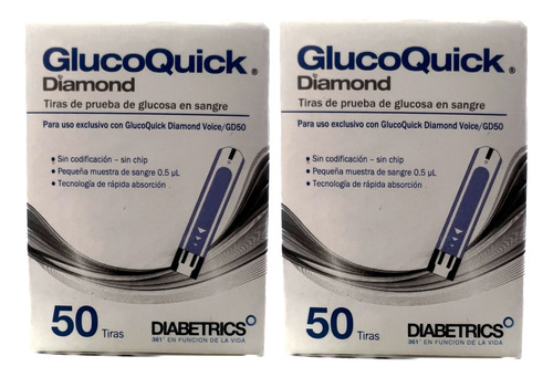 Tirillas Glucoquick Diamond X 100