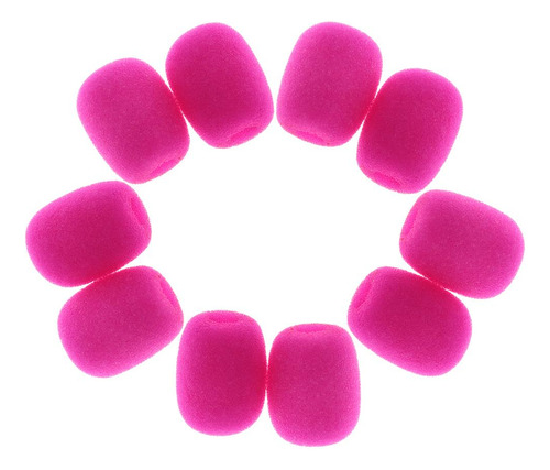 Mini Micrófonos Cubiertas Esponja Condensador Mic Fushcia