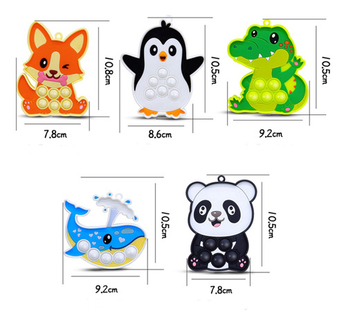 Juguetes Fidget Pop Push Bubble Para Aliviar El Estrés Y La