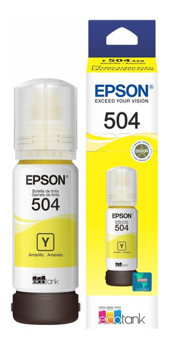 Imagem 5 de 6 de Kit 4 Refil Tinta T504 Epson L6161 L4150 L4160 L6191 L6171