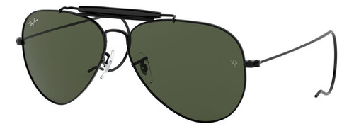 Lentes De Sol Outdoorsman I Black Ray-ban Color G-15 GREEN Color de la lente Green Color de la varilla Polished black Color del armazón Polished black