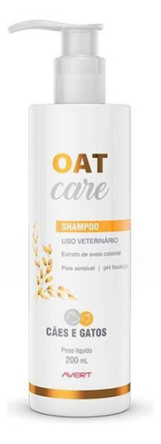 Avert Shampoo Para Cães E Gatos Oat Care 200ml