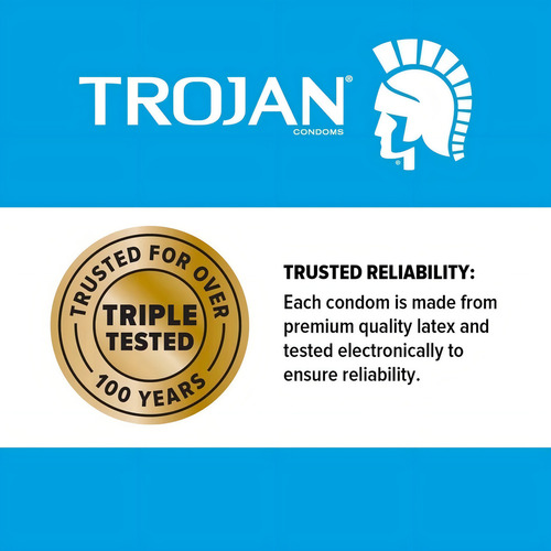 Condones Trojan Extended Pleasure 12 Pzas Con Retardante