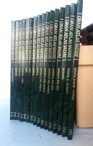 Gran Atlas Salvat - Completo 16 Vols- Impreso En España
