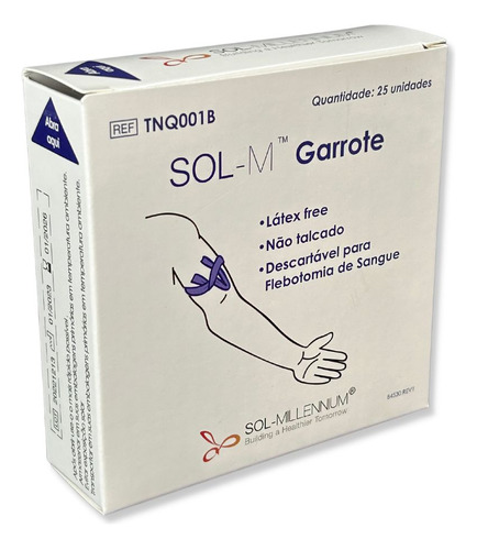 Garrote Torniquete Com Tiras De 36cm Coleta De Sangue