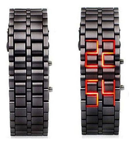 Reloj De Hombre Lava Pulsera Moda Led Impermeable