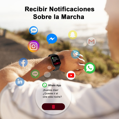 Reloj Smartwatch Inteligente Iowodo W13 Smart Watch Para Mujer Hombre Con Llamada Bluetooth Impermeable Notificación Alexa