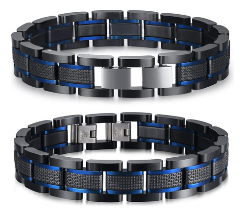 Vnox Pulsera De Acero Inoxidable Para Hombres: Elegante Puls