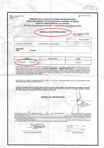 Ley 257/99 - Informes Técnicos - Arquitecto - 11.5028.7347