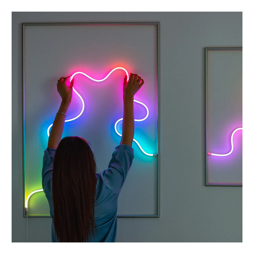 Cinta Led Neón Flexible Control Remoto 5 Metros Rgb