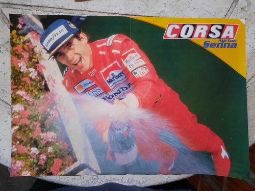 Poster Ayrton Senna Formula 1 Revista Corsa Antiguo 