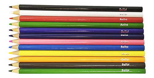 Lapices De Colores Berol Redondos Largos 12 Pzs