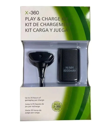 Kit Carga Y Juega Xbox 360 8000mah