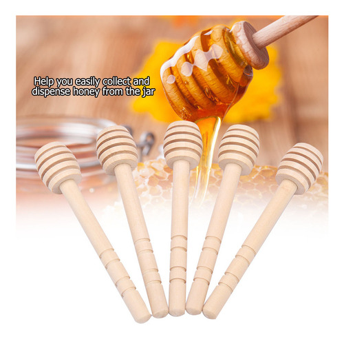 Cocina De Servidor De Palo Goteo Miel De Madera De 24 Piezas