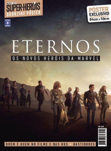 Superpôster Mundo dos Super-Heróis - Eternos, de a Europa. Editora Europa Ltda., capa mole em português, 2021