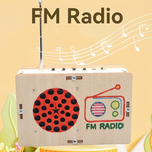 Modelo De Rádio Fm Diy Wood Science Project Modelo Steam Par