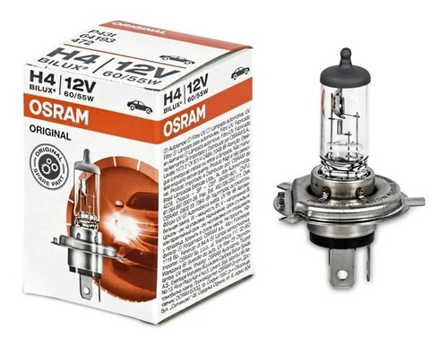 Lampara Osram H4 55w Halogena Alemana X10 Unidades