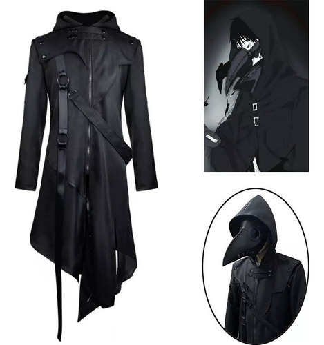 Moda De Chaqueta Masculina - Retro Cosplay Plague Doctor