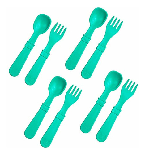 Re-play Made In Usa | 8pk Toddler Feeding Utensils Spoon An.